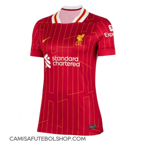 Camisa de time de futebol Liverpool Replicas 1º Equipamento Feminina 2024-25 Manga Curta